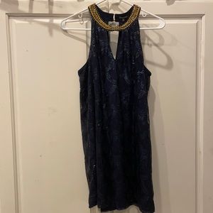 Dark Blue Homecoming Dress